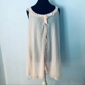 Vintage Odette Barsa Pint Nightie Satin Ribbon L